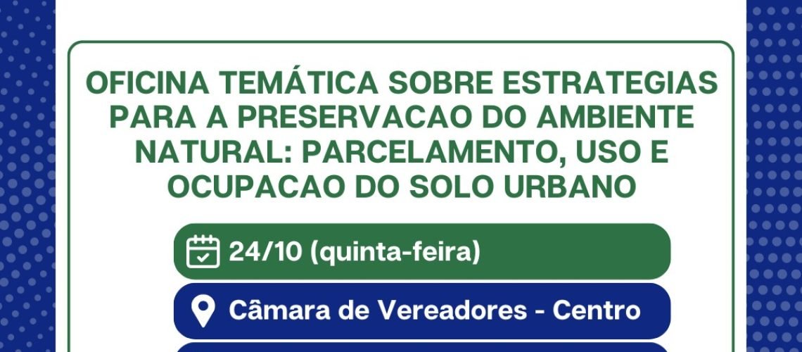 oficina plano diretor